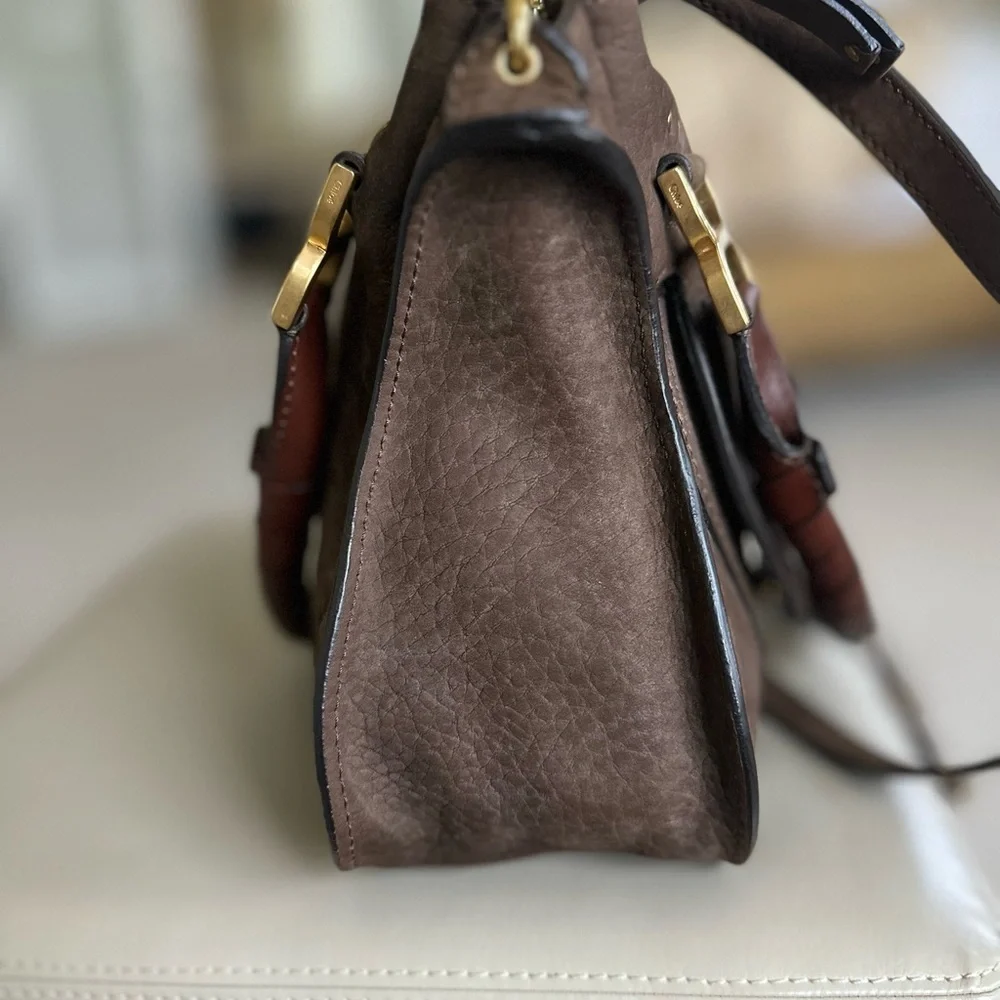 Original Chloe Brown leather Medium Marcie shoulder/crossbody bag - Picture 12 of 15
